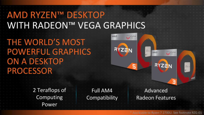 AMD 日前推出了两款新 APU，Ryzen 5 2400G 及 Ryzen 3 2200G，其 Vega GPU 显示效能备受好评。