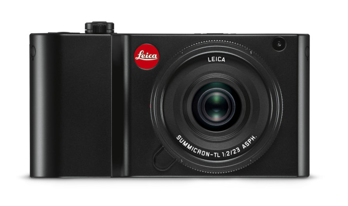 全黑的 Leica TL2 加上小红圈，格外突出。