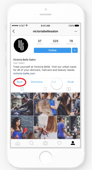 在未来更新的Instagram 商业档案内将会加入“预约”功能