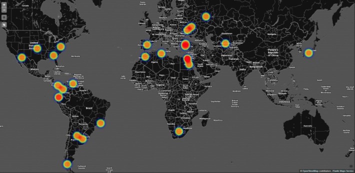 针对 Huawei HG532 漏洞的攻击在全球各地发生（来源： Check Point Software Technologies）