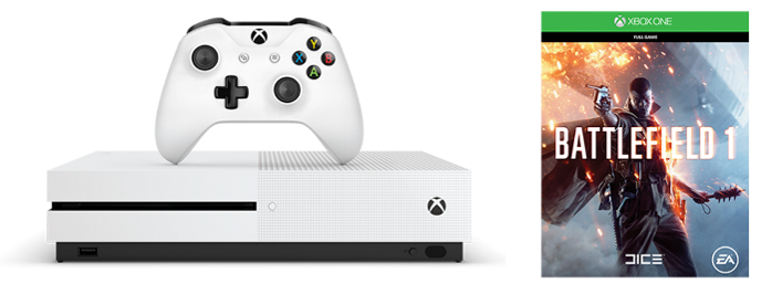 ・Xbox One S《Battlefield 1》1TB主机套装开价 $2,680，11月25日发售。