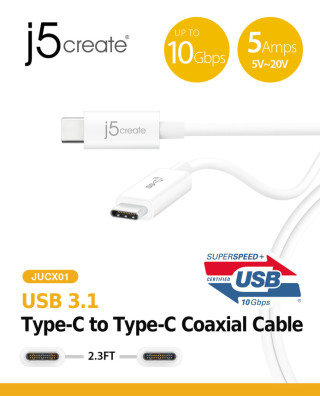 j5 create JUCX01 传输线，传输速度仍是10Gbps，但最大供电功率就达到100W。