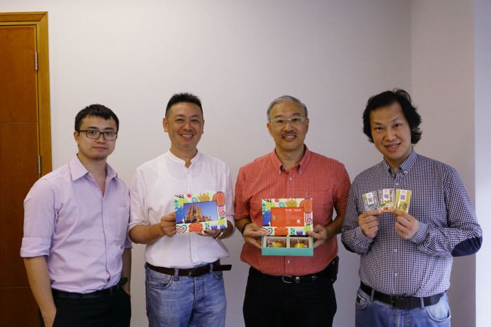 科学园TIN主席Kenneth Chau与AiryPack的Andrew Yan、Lawrence Tse及Timothy Yan分享整个活动的构思和特点（右起）。