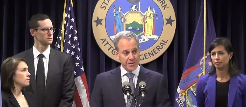 纽约州总检察长Eric Schneiderman。