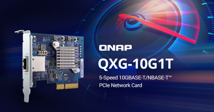 Qnap 推出支援 10Gbps 及 Multigigabit 的 QXG-10G1T 网络卡。