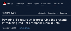 rhel 8红帽RHEL8 Linux正式版发布时间：rhel8什么时候发布，rhel8发布时间