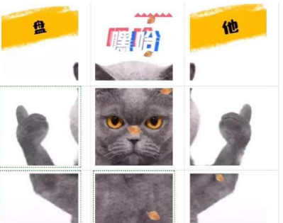 抖音网红蓝猫盘他九宫格图片 很火的社会猫比大拇指图