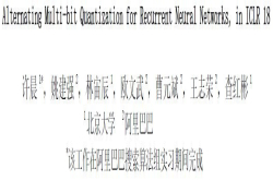ICLR2018|阿里巴巴论文：基于交替方向法的循环神经网络多比特量化