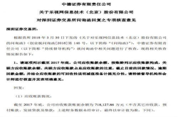 乐视网：若2018年持续大额亏损公司存净资产为负风险