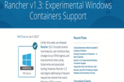 Rancher跨出Linux世界，开始支援WindowsContainer