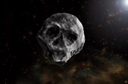 骷髅头小行星将从地球旁边呼啸而过