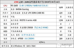 第277期：4000价位3A高性价比方案推荐