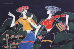 农家女画花泥画 如今居然拥有700家加盟商