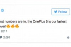 OnePlus：OnePlus5是公司历来销售最快的手机