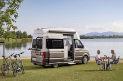VW grand califonia：VolkswagenGrandCalifornia，自动挡房车那款好