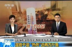 持续高温天气来袭：热死两万斤鱼