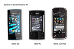 Nokia World 最新 3 款手机：X6、X3、N97mini