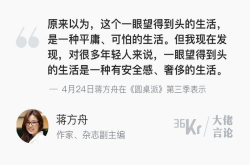 蒋方舟：一眼望到头的生活是种很奢侈的生活