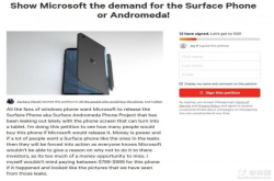 忠实粉丝发起请愿：微软 请继续开发SurfacePhone