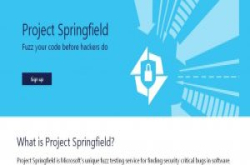 微软开始预览云端版模糊测试服务ProjectSpringfield