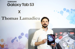 三星GalaxyTabS3绘制台湾天空携手法国当代艺术家作品展示