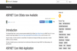 ASP.NETCore2.0版正式支援开放式资料通讯协定OData