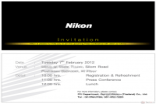 泰国邀请函曝光NikonD800将于2月7发布