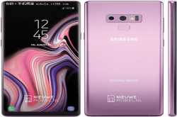 三星Note9官方渲染图曝光新增丁香紫配色