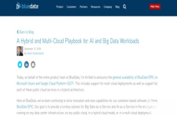 Bluedata登陆GCP等提供人工智能、大数据即服务