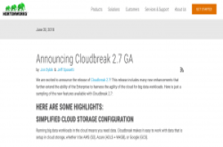 HortonworksCloudbreak2.7版正式推出，通吃三大公云储存服务设定