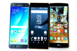 最强对最强！SonyXperiaZ5Premium、SamsungGalaxyNote5、LGG4屏幕比试！