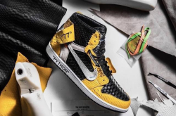 实力碾压北卡蓝？ 客制版酷炫黄VirgilAblohxNikeAirJordan1劲爆登场