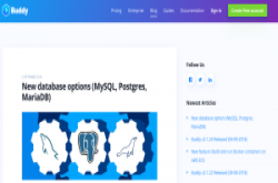 持续整合工具Buddy加强数据库自动建置功能，支援MySQL、PostgreSQL及MariaDB