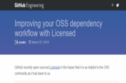 GitHub开源套件相依检查工具Licensed，助开源社群管理专案授权许可