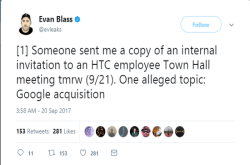 品牌将续存！HTC正式召开记者会宣布：Google以11亿美元收购其ODM部门！