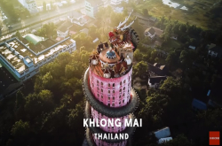 足具特色的飞龙在天泰国寺庙