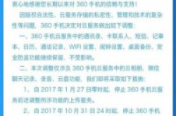 360手机云服务部分功能调整明起停止上传服务