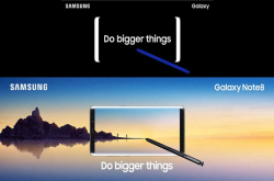 三星Note8宣传图片流出，强调无边际屏幕效果