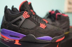AirJordan4猛龙配色多面看 这波实物谍照让你满意了么？