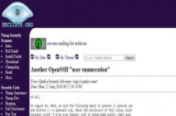OpenSSH连续被踢爆两个用户名称枚举漏洞