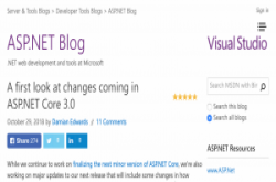 ASP.NET Core 3.0将强化整合第三方开源元件