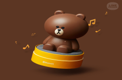 LINEFRIENDS迷照过来，熊大公仔造型蓝牙喇叭在台推出