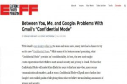 Gmail更新大打保密牌，EFF：没有你想的那么安全!