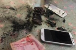 3年前买的Samsung手机电池闪爆事发时没使用