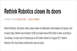 揭秘Rethink公司为何倒闭 协作机器人-激烈的市场谁能杀出重围系列报道