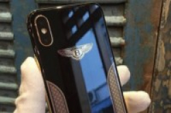 iPhoneX宾利奢华定制版曝光黑色机身镶嵌18K金！