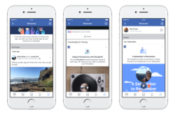 Facebook推出“回忆”栏自己与好友过去重要帖子集合其中