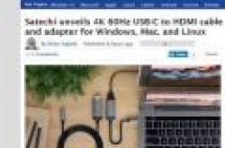 Satechi推出新款USB-C转HDMI适配器：支持4K