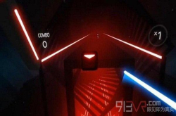 VR音游《BeatSaber》使用PSMove切开游戏中的音符