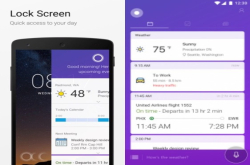 在Android手机上锁画面，可直觉呼唤微软数位助理Cortana